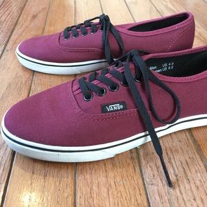 Vans Authentic Lo Pro Sneakers, Maroon, size 6